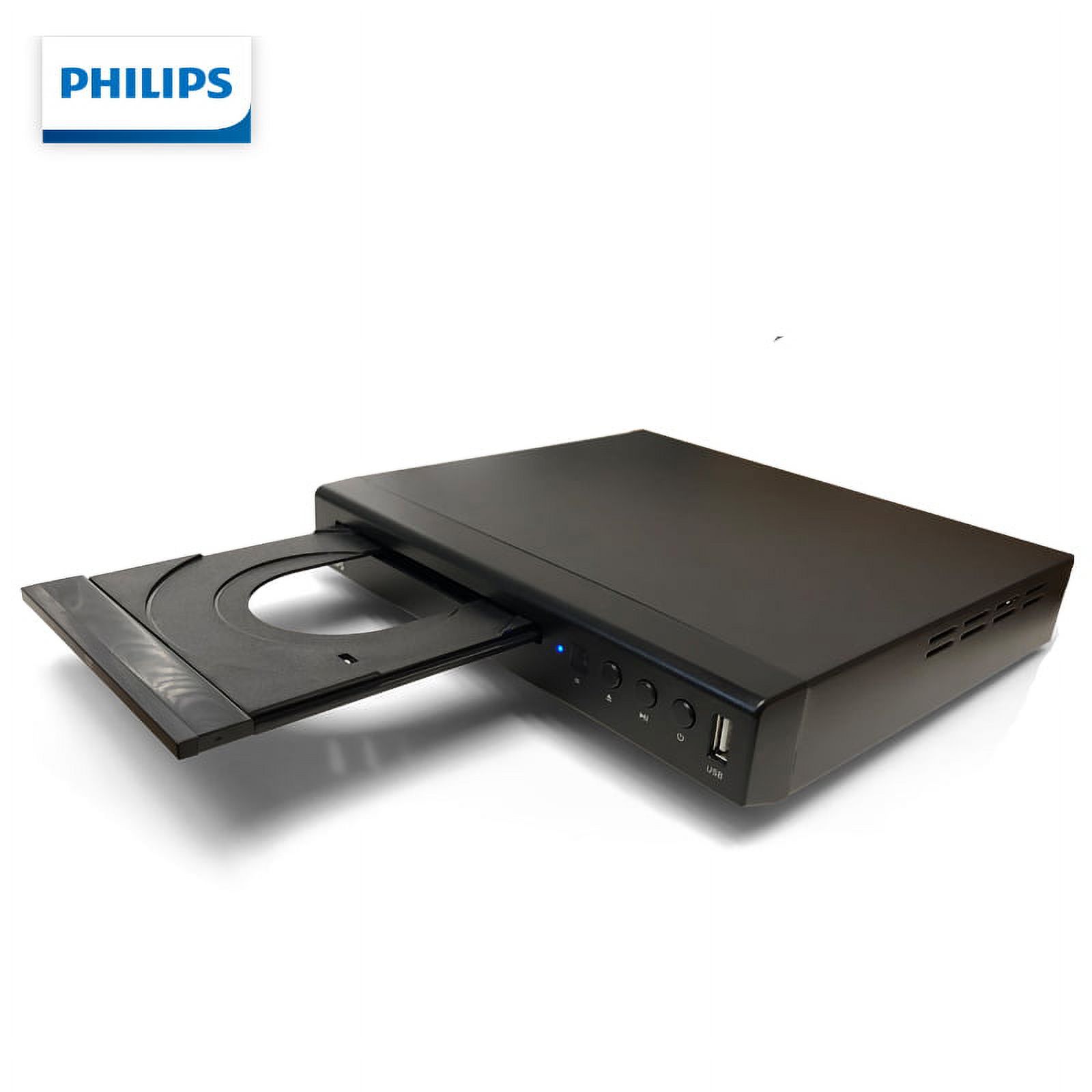 Philips TAEP200 Multi Region Code Free 1080P HDMI Upscaling DVD Player W/ USB Input 110-240 Volt - image 4 of 5