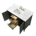 thumbnail image 3 of Vanity Art 48" Double Door Bathroom Vanity with Sink, Freestanding Storage Cabinet with Engineered Marble Top, Flip Down Tray, Drawer, and Shelf, 3 of 8