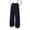 Navy, variant on WQNVRNR Girls Wide Leg Pants Drawstring Loose High Waist Lightweight Pleated Casual Pants Navy 12 Years