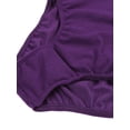 thumbnail image 5 of MSemis Kids Girls Cotton Short Sleeve Ballet Dance Leotard Gymnastics Leotard Tops Dark Purple 12, 5 of 6