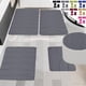 thumbnail image 1 of Juego de 5 Alfombrillas de Baño de Espuma | Alfombras de Baño Ultrasuaves y Antideslizantes | Lavables a Máquina, de Secado Rápido, Absorbentes de Agua | 40,6 X 60,9 Cm, 40,6 X 50,8 Cm, 38,1 X 43,2 C, 1 of 7