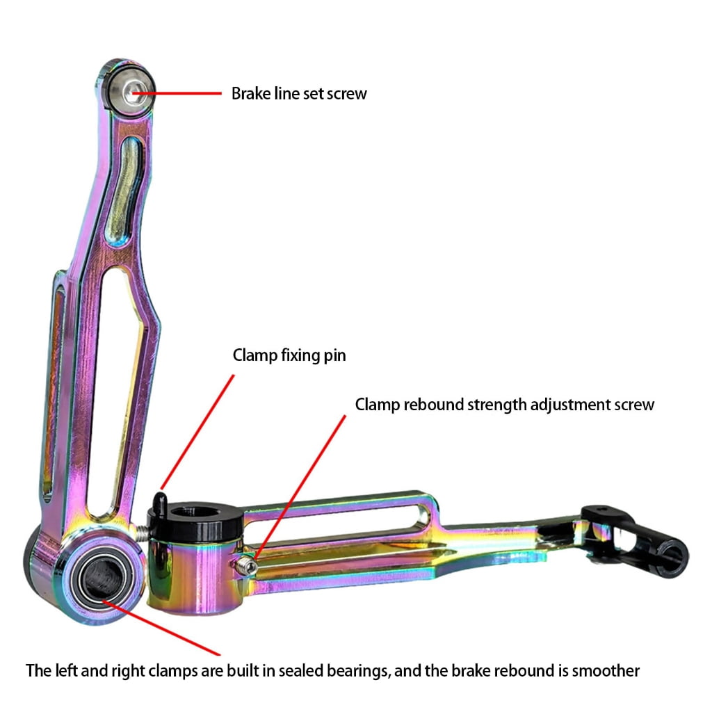 Light Weight Hollow Out V Brakes Set 24/26Inch Mountain Bike Braking Systems Aluminum Alloy Long Arm Design for Safety