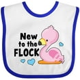 thumbnail image 3 of Inktastic New to the Flock Cute Baby Flamingo Boys or Girls Baby Bib, 3 of 4