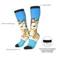 thumbnail image 5 of Saiise Bluey Funny Socks Men Women Boys Kids Adults Novelty Graphic Crew Tube Socks Crazy Design Casual Dress Socks for Sports,Running,Travel, 5 of 7