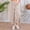 Beige, variant on Harem Pants Women Boho Elephant Pants High Waisted Hippie Clothes Button Down Pants With Loose Waistband Pockets for Yoga XXL