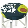 thumbnail image 3 of Fotbe Avocado in Space1 Stool Covers Round,Waterproof Round Bar Stool Covers Bar Chair Covers Washable Stool Cushion Slipcover for 12-14 Inch Chair-12 inch, 3 of 7