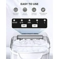 thumbnail image 6 of Havato Ice Makers Countertop with Handle, 26.5 Lbs / 24 H, 8 Cubes in 6 Mins, Portable Ice Machine with Self-Cleaning, Perfect for Home Kitchen (White), 6 of 9