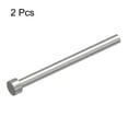 thumbnail image 3 of Straight Ejector Pins, 6.5mm Dia 65Mn Steel Round Tip Punch 100 Length for Mechanical 2Pack, 3 of 5