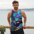 thumbnail image 6 of Gukieu Cute Fuzzy Fantasy Creatures Print Men's Quick Dry Fitness Vest, Round Neck Sleeveless Fitness Bodybuilding Top-Large, 6 of 7