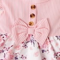 thumbnail image 5 of NOLDARES Baby Girls Sleeveless Romper Newborn Ruffled One Piece Bodysuit Infant Cute Toddler Outfits for Girls(Pink,0-3 Months), 5 of 7