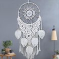 thumbnail image 3 of AtrapasueñOs de Macramé para Dormitorio, AtrapasueñOs para Adultos, DecoracióN de Pared, Colgante de Pared Bohemio con Hojas Tejidas, DecoracióN del Hogar, 3 of 5