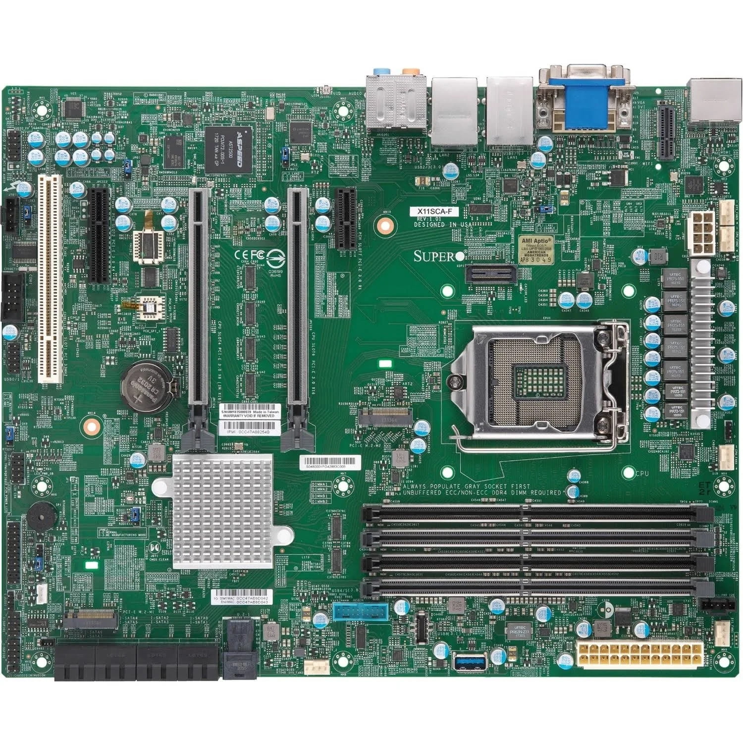 Supermicro X13SRA-TF Motherboard, Intel® Xeon® W-3400 series, W
