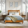 thumbnail image 2 of AFI Becket Full Solid Wood Low Profile Platform Bed, Light Toffee, 2 of 13