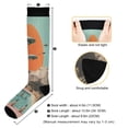 thumbnail image 3 of FORMRS Womens Knee High Socks Casual Long Thick Travel Daily Wear, 2 Pairs, Retro UFO, 3 of 6
