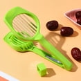 thumbnail image 6 of COMPUKAS Household Fruit Slicers Green Plastic 2Pcs 7.7X2.8X0.6In, 6 of 8