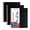 Black, variant on ONAVIA Graph Notebook, 1-Subject Spiral Notebook with Pocket, 4x4 Grid Ruled, 3 Pack, 9" x 11", Poly Cover, 3 Hole Punched for Math, Science & Engineering, 100 Sheets, Assorted Colors