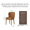 thumbnail image 6 of Open Box Maven Lane Gia Contemporary Dining Chair, Refined Brown Finish, 6 of 7