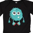 thumbnail image 4 of Inktastic Furry Monster, Little Monster, Blue Monster Boys or Girls Long Sleeve Baby Bodysuit, 4 of 5