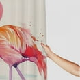 thumbnail image 3 of BCIIG Flamingo Bathroom Decor Set with Hooks, Colorful Luxurious Graphic Print Polyester Fabric Fashion Shower Curtain for Home Bathtubs Decoration 36x72, 3 of 7