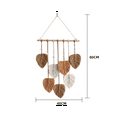 thumbnail image 4 of Leaf Macrame Wall Hanging Boho Room Home Decor Woven Aesthetic Wall Tapestry Home Room Wedding Decoration Khaki, 4 of 8