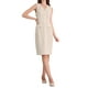 thumbnail image 2 of Vestido de tweed sin mangas para mujer INSPIRE CHIC 2025 Verano Oficina Trabajo Escote en V Vestidos Bodycon L Lino, 2 of 5