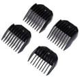 thumbnail image 1 of 4pcs Universal Clipper Limit Comb Cutting Trimmers Guide Combs for Men Barber Women (Black), 1 of 8
