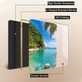thumbnail image 4 of 12x8 in Framed Coast Wall Art Decor with Gold Frame and Decorative Beach Pictures Print for Mater Room, Modern Home Decor, Crystal Porcelain Painting Wall Decor, 4 of 8