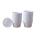 thumbnail image 1 of 50 piezas de papel antigrasa para repostería, moldes para cupcakes, accesorios multiusos Blanco, 1 of 9