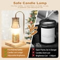 thumbnail image 3 of Behome Candle Warmer Lamp with Timer & Dimmer, Wax Melt Warmer with 2 Bulbs for Jar Candles, Home Decoration Gifts for Women, Gold, 3 of 7