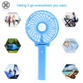thumbnail image 5 of Luxtrada Mini Portable Handheld Fan Electric Fans Portable Small Personal Portable Table Fan with Battery USB Rechargeable(Green), 5 of 8
