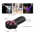 thumbnail image 4 of 3-in-1 Interactive Pet Light Toy for Cats & Dogs - Red Dot, UV, Mini Torch Modes, Cute Cat Paw Design with Soft Silicone Buttons, High-Quality Plastic Case, Hanging Iron Chain, Battery-Powered (2 AAA, 4 of 5