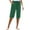 Green, variant on Jalioing Summer Lounge Capris Women's Casual Elastic Waist Loose Capri Pants Basic Crop Beach Pants with Pocket