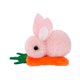 thumbnail image 1 of Pinzas para el pelo de conejito de Pascua, pasadores de pelo de felpa, horquillas de moda para mujer Rosa, 1 of 7