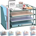 thumbnail image 1 of Organizador de escritorio Gianotter 2025, nuevo, de gran capacidad, color verde, 1 of 7