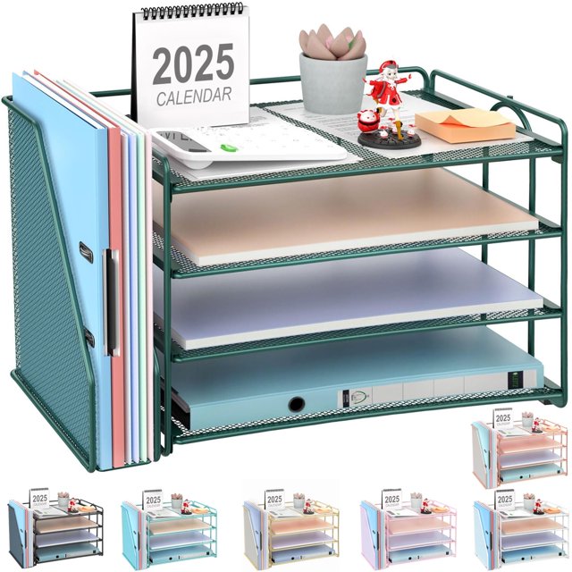 Organizador de escritorio Gianotter 2025, nuevo, de gran capacidad, color verde