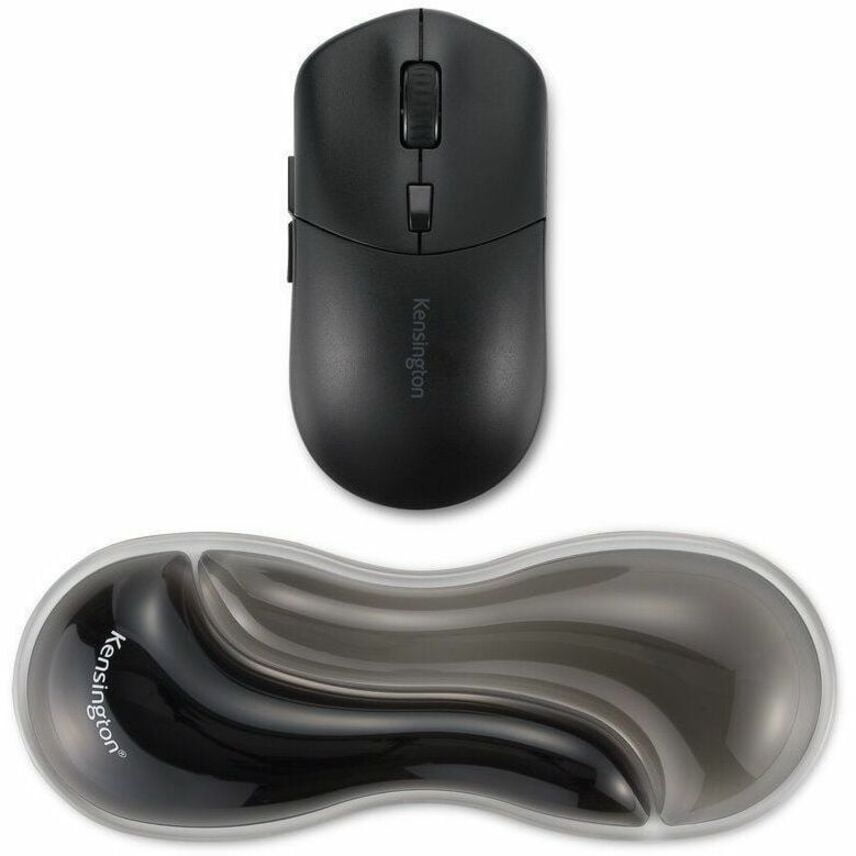 Kensington Slim Duo Gel Mouse/Trackball Wrist Rest - Gray - 0.87" Height - Gray - Gel - Mouse - 1