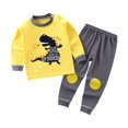 thumbnail image 4 of Futezty Toddler Boys Girls Clothes Fall Winter Outfit Sets, Set For Kids Long Sleeve Round Neck Cartoon Print Stretch 12 18 24 Months 2T 3T 4T 2 PC Everyday, 4 of 4