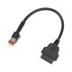 thumbnail image 3 of OBD2 Connector, Plug And Play 32cm/12.6in Brass ABS Diagnostic Cable 4Pin  For Motorcycle ANGGREK Diagnostic Adapter, 3 of 8