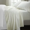 thumbnail image 5 of Superior Chloe 100% Cotton Percale Linen Texture Bed Sheet Set, California King, Ivory, 5 of 12
