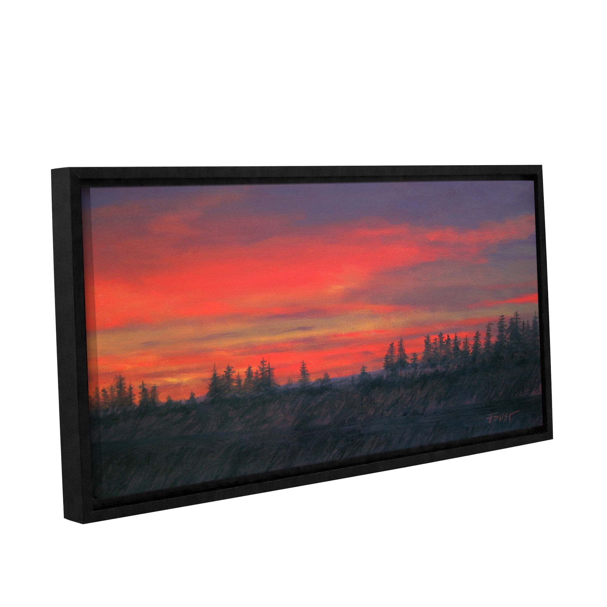 ArtWall Gene Foust "The Beginning" Gallery-Wrapped Floater-Framed Canvas