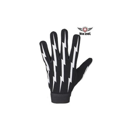 

Black Mechanics Gloves with Lightning Bolts - 3XL