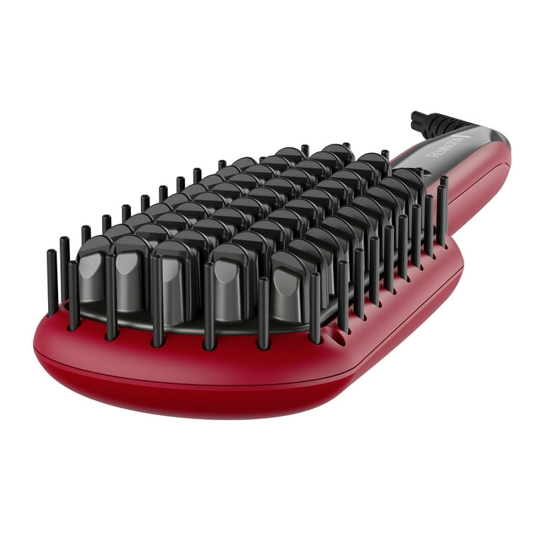 Remington Pro Heated Straightening Brush with Silk Ceramic Advanced Technology Red CB7400R