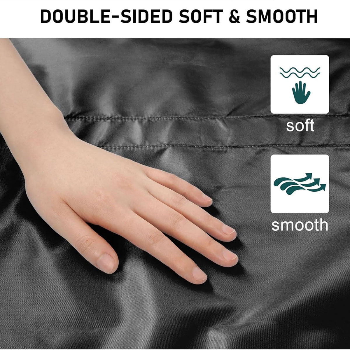 48 x 40 Inch Repositioning Bed Pad with Handles - Reusable & Washable Incontinence Underpad for Home, Hospital, Elderly and Patient Care,Black