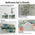 thumbnail image 6 of Ambesonne Sage Green Bathroom Decor Set in a Gift Box, Muted Fantasy Forest Art, 4 Pcs, Eggshell Grey Teal, 6 of 7