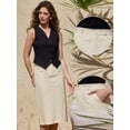 thumbnail image 2 of DARING DIVA Women's Spring Summer Skirt Medium Beige, 2 of 6