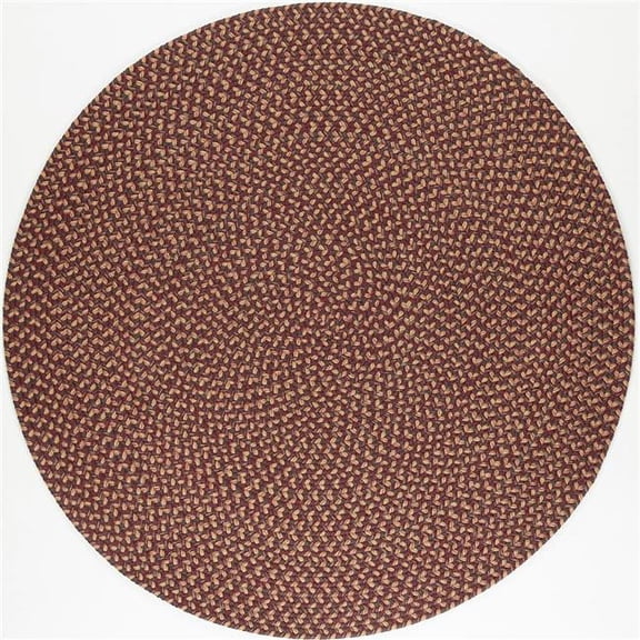 Rhody Rug CD46R072X072 6 ft. Camden Garnet Tweed Round Rug
