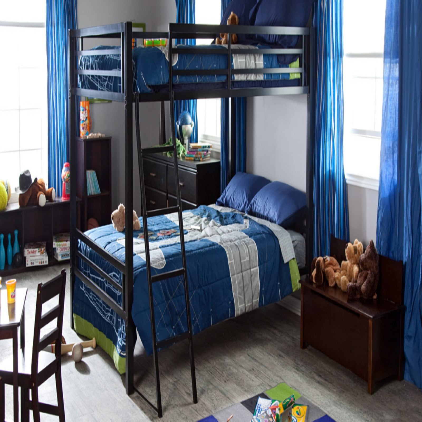 Duro Hanley Full Over Bunk Bed Black Com