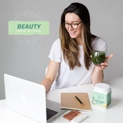 Sunwarrior Beauty Greens Collagen | Unflavored Collagen Boost Powder with Hyaluronic Acid and Biotin, 300g
