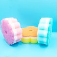 thumbnail image 1 of 5-Pack Essential Kitchen Scrub Sponges - Round & Flower Shapes, Non-Scratch Dishwashing and Scouring Pads, Multi-Use Cleaning Sponges for Dishes, Pots, and Pans, 1 of 5