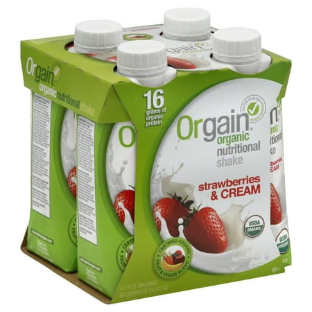 Orgain Organic Ready To Drink Meal Replacement Strawberries and